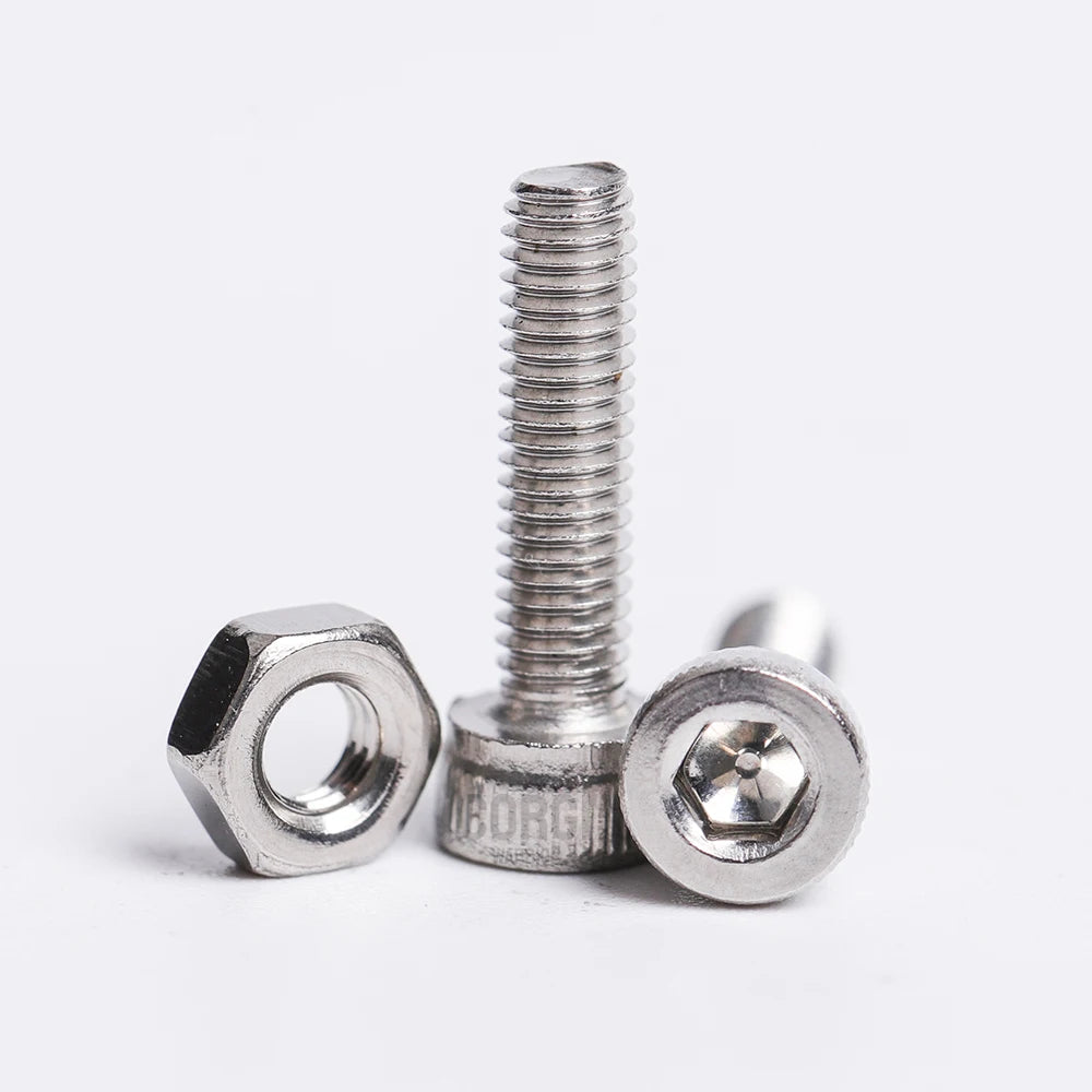 100-720 Pcs Hex Socket Head Cap Machine Screws Kit M2 M2.5 M3 M4 M5 Stainless Steel Allen Bolts Nuts Assortment Set with Wrench