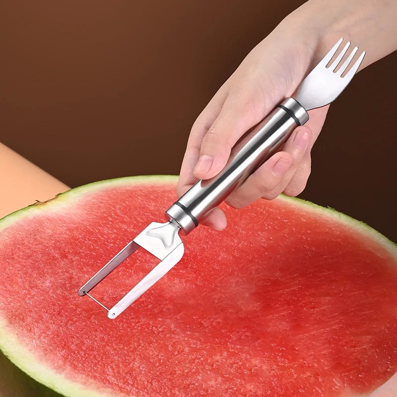 Stainless Steel Windmill Watermelon Cutter Artifact Salad Fruit Slicer Cutter Tool Watermelon Digger Kitchen Accessories Gadgets