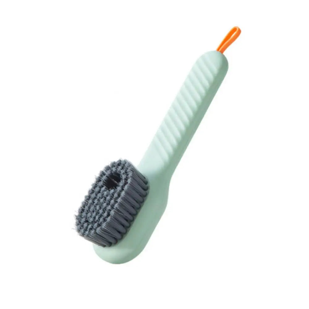 Brosse à chaussures à décharge automatique de liquide, multifonction, nettoyage en profondeur, poils doux pour le linge domestique, brosse de nettoyage de cuisine 