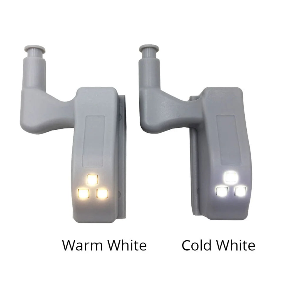 3LED Under Cabinet Light Inner Hinge Lamp Closet Light Lighting for Wardrobe Cupboard LED Night Light with free Battery