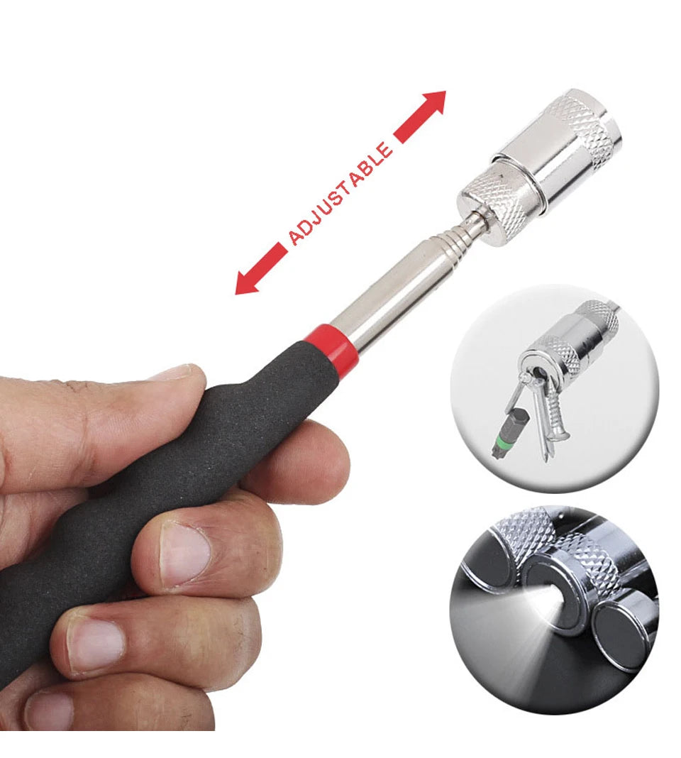 Magnetic Pickup Tool Telescopic Adjustable Magnetic Pick-Up Tool Grip Extendable Magnet Stick Handy Tool for Picking Up Nut Bolt - ToolFlx