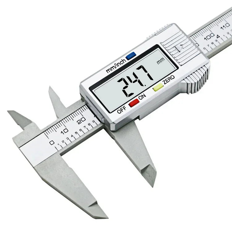 6inch Digital Vernier Calipers 0-150mm Lcd Electronic Caliper, Carbon Fiber Gauge, Height Measuring Tools Instruments Micrometer