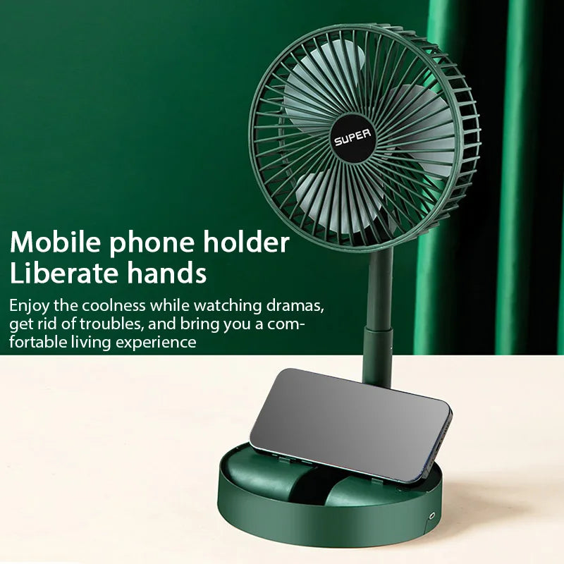 USB Foldable Electric Fan Cold air Portable Indoor Outdoor ventilador Mini Home Cooling Table Fan Camping Desktop Air Cooler fan