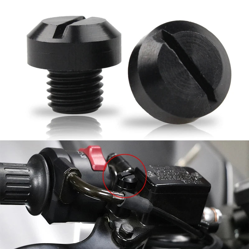 2Pcs Anti-Rust Motorcycle CNC Aluminum M8 M10 Rear view Mirror Hole Plugs Screws Rearview Mirror Holder Motorcycle Accessories