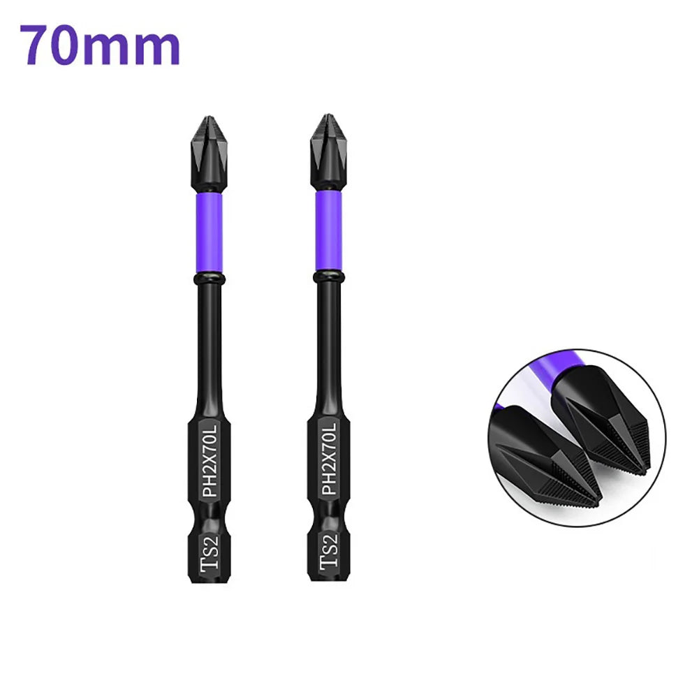 5/3/2/1pcs PH2 Magnetic Scrwdriver Bits Non-slip Batch Head Cross Bit 25-150mm For Electric Impact Drill Driver Hand Drill Tools