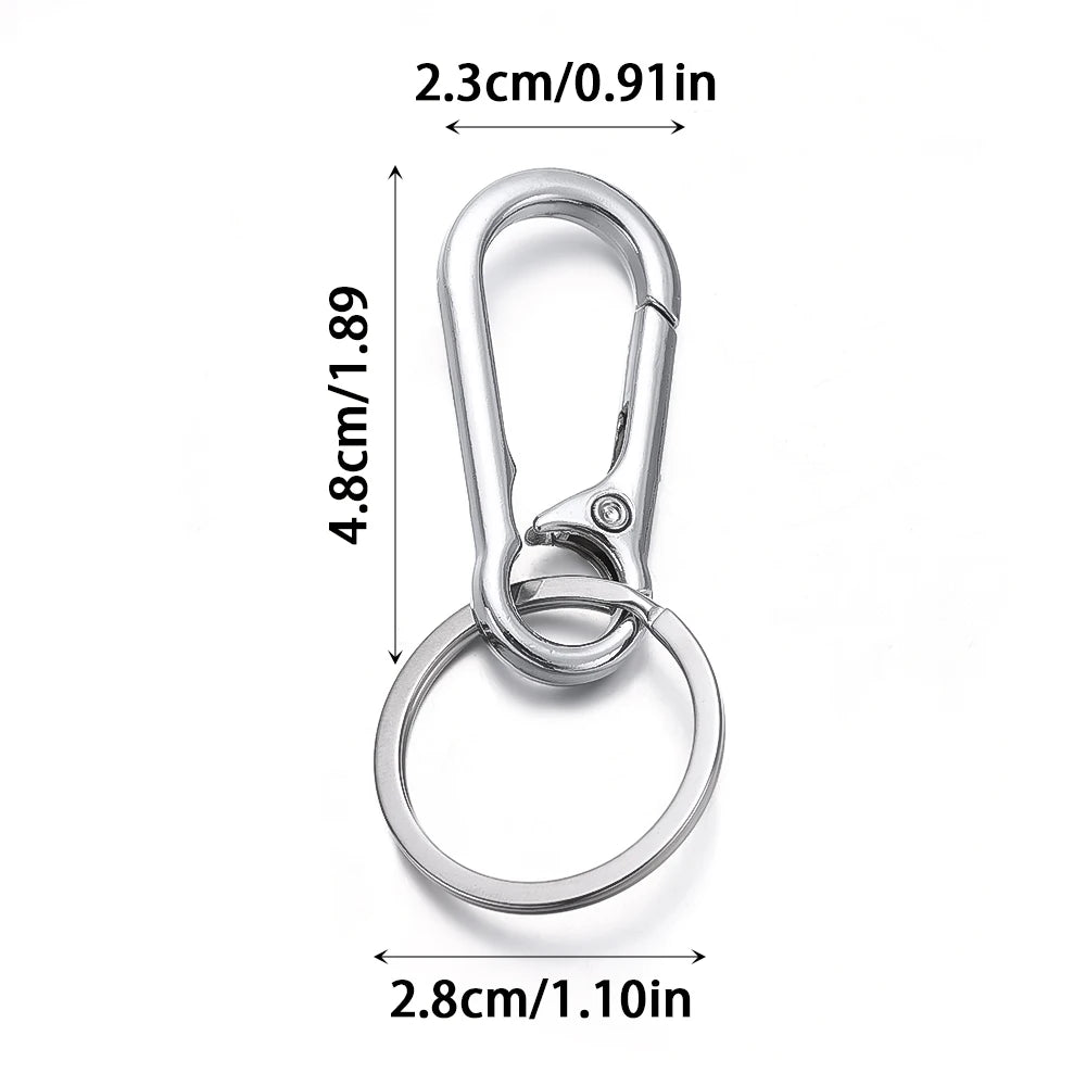 2/4/6 stücke Kürbis Schnalle Schlüsselanhänger Klettern Haken Edelstahl Auto Starke Karabiner Schlüssel Kette Metall Taille Hängen Schlüssel Ring Clips 