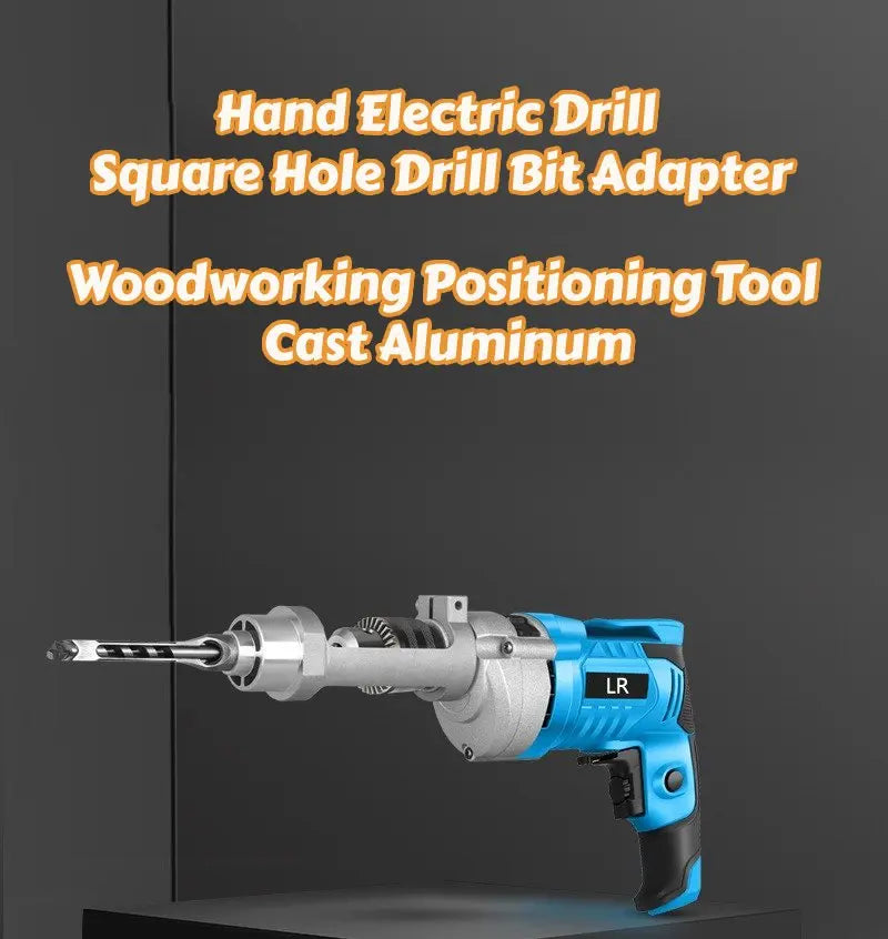 Square Hole Drill Bit Adapter Durable Accessories Easy Installation and Disassembly Joint Mortiser Bit for Hand Electric Drill