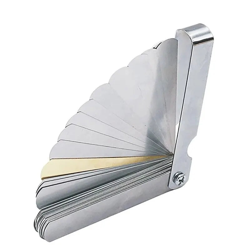 89A32 Feeler Gauge Portable Durable Various Specifications Arc Stainless Steel Feeler Gauge Gap Gauge Rangefinder 1pc