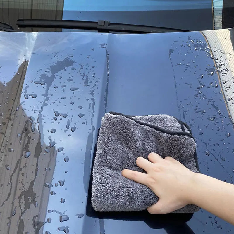 SEAMETAL 1200GSM Car Wash Microfiber Towel 40x40cm Car Detailing Drying Auto Washing Cloth Micro Fiber Rags for Car Accessories