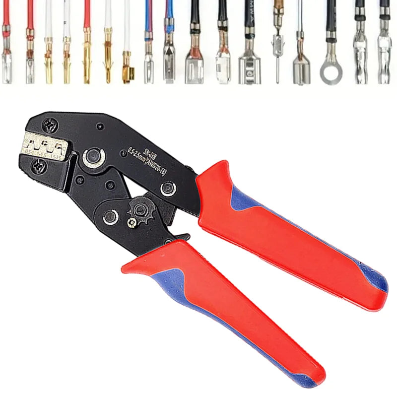 Boxed Crimp Terminal,Electrical Connector,U/O Shaped,Splicing Termination 2.8/4.8/6.3mm,Wire Connector,Cable Termination Pliers