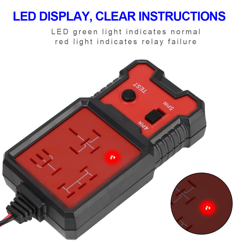 Car Accessories Car Battery Checker Universal 12V LED Indicator Light Car Relay Tester Automotive Electronic Relay Tester